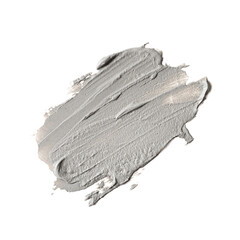 Smear of cosmetic blue clay isolated on a white background