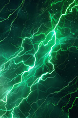 Green lightning lines for background, visually striking
