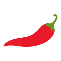 Chili hot pepper icon. Red chilli cayenne peppers. Vector illustration