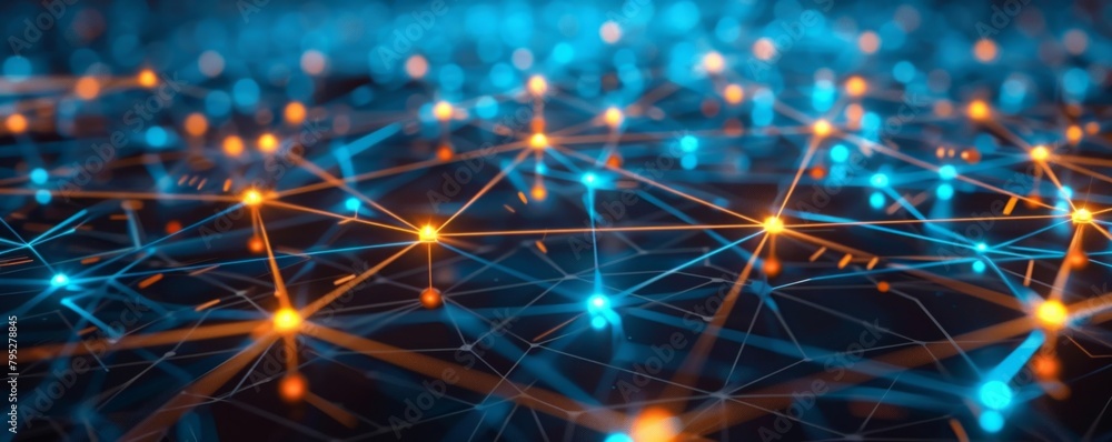 Aufkleber illustration depicting computer networking concepts, showcasing interconnected devices and data exch
