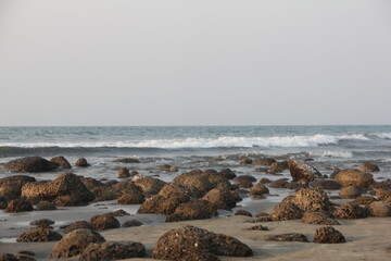 waves on the beach