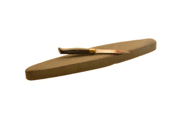 whetstone isolated on white background