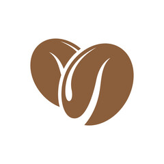 logo design of hot coffee in a glass with smoke