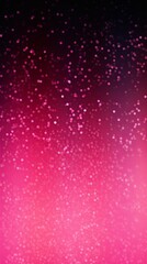 Pink color gradient dark grainy background white vibrant abstract spots on black noise texture effect blank empty pattern with copy space for product 