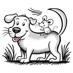 Dog and mouse