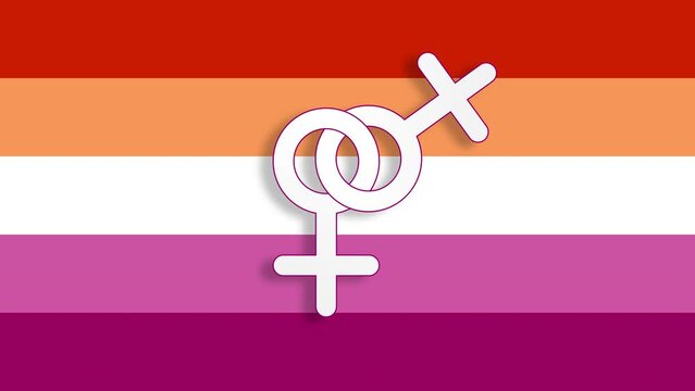 S&iacute;mbolo de lesbiana versi&oacute;n 3