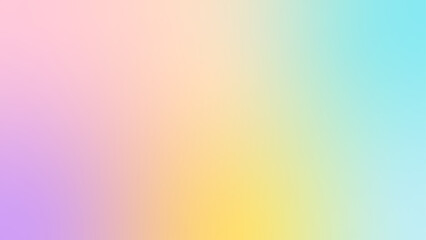smooth pastel gradient background, light colors, pink, purple, blue, green, yellow, peach