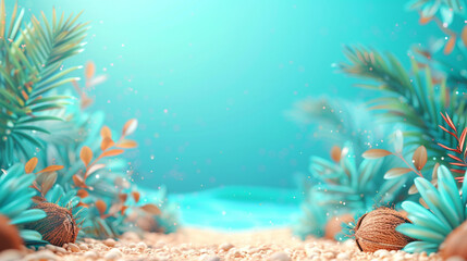 Fototapeta na wymiar tropical coral reef with fish