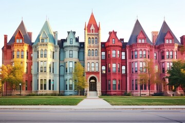 Naklejka premium University architecture building suburb.