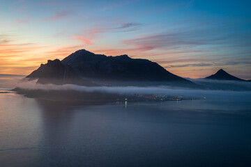 Sunset over Hout Bay, Cape Town, South Africa