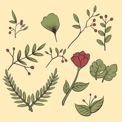 Floral seamless pattern .