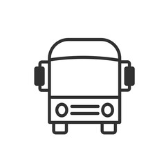 Fototapeta premium Bus, School bus, vector, Icon, Isolated 