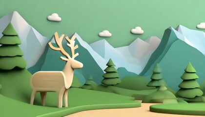 Cat, dog, animal, bear, cute 3D illustration, cute, pop, Generative AI