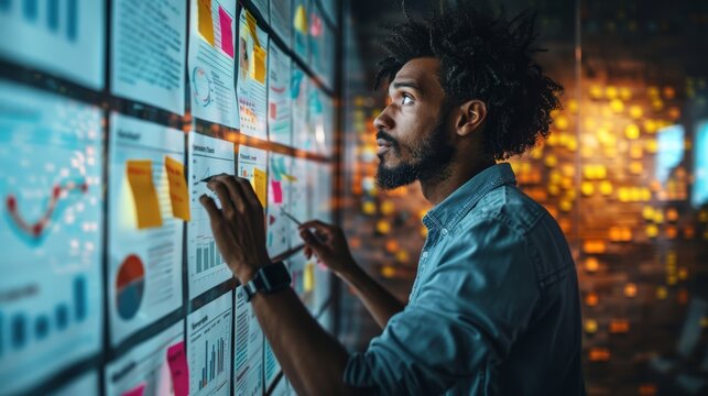 A product owner refining user stories in preparation for the next sprint