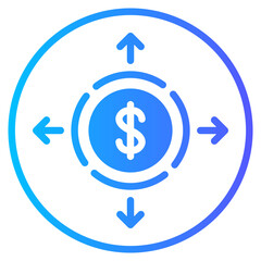 spending gradient icon