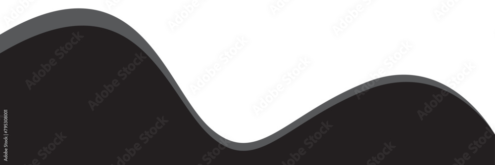 Poster divider header for app, banners or posters. set of template dividers shapes for website. curve lines
