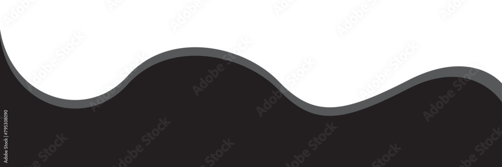 Poster divider header for app, banners or posters. set of template dividers shapes for website. curve lines