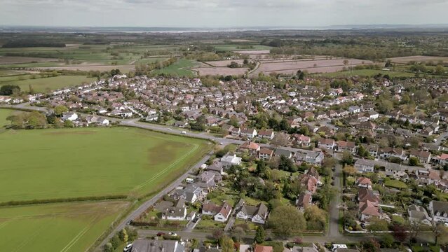 Housing in Heswall, Wirral, Merseyside, England