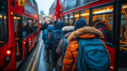 Rush hour in London.