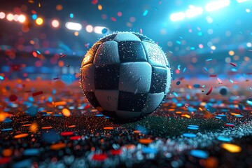 Soccer ball  - obrazy, fototapety, plakaty