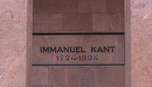 Tomb of the German philosopher Immanuel Kant. Kaliningrad (Koenigsberg), Kant Island, Russia. 
