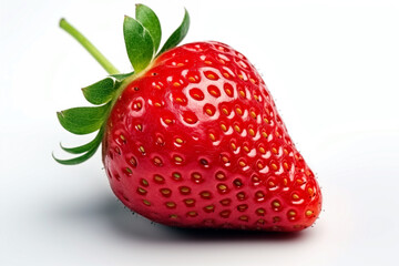 Strawberry isolated on white background with clipping path