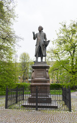 Statue of Kant in Kaliningrad, Russia. Replica by Harald Haacke of the original by Christian Daniel...