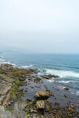 Rocky coast of the Atlantic Ocean, Basque Country, Spain.