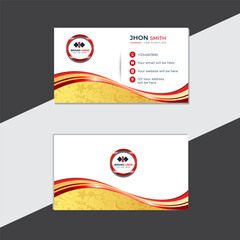 Modern creative professional business card template design.