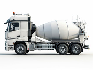 Generative ai illustration of a Ciment mixer truck