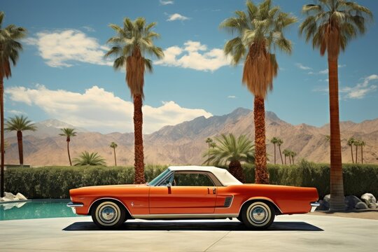 Fototapeta Tree car outdoors vehicle