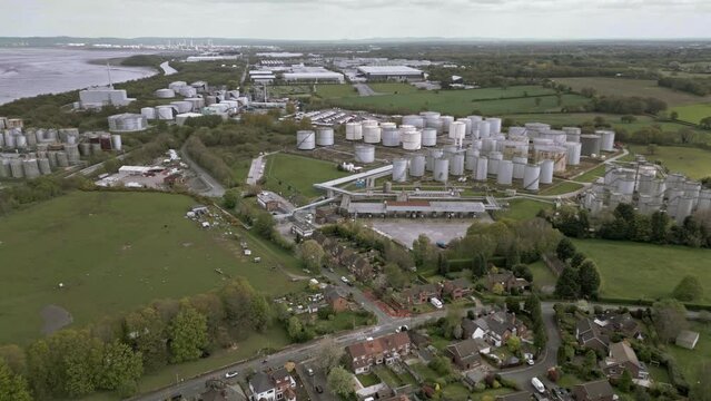 Eastham oil Terminal, Wirral, Merseyside, England