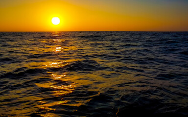 Obraz premium Maldives tropical paradise island golden sunset view from Rasdhoo.