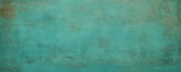 Fototapeta na wymiar Turquoise background paper with old vintage texture antique grunge textured design, old distressed parchment blank empty with copy space 