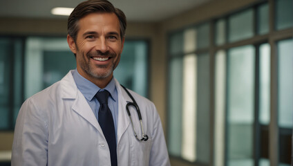 portrait of a smiling doctor