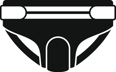 Baby diaper icon simple vector. Clean object. Care soft safety