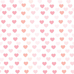 Pattern with rose hearts. Pattern for children textile, backgrounds. Illustration for cute background with hearts. Vector.