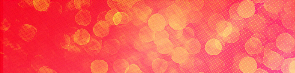 Red panorama bokeh background. Simple design for banner, poster, events and various design works
