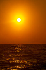 Maldives tropical paradise island golden sunset view from Rasdhoo.
