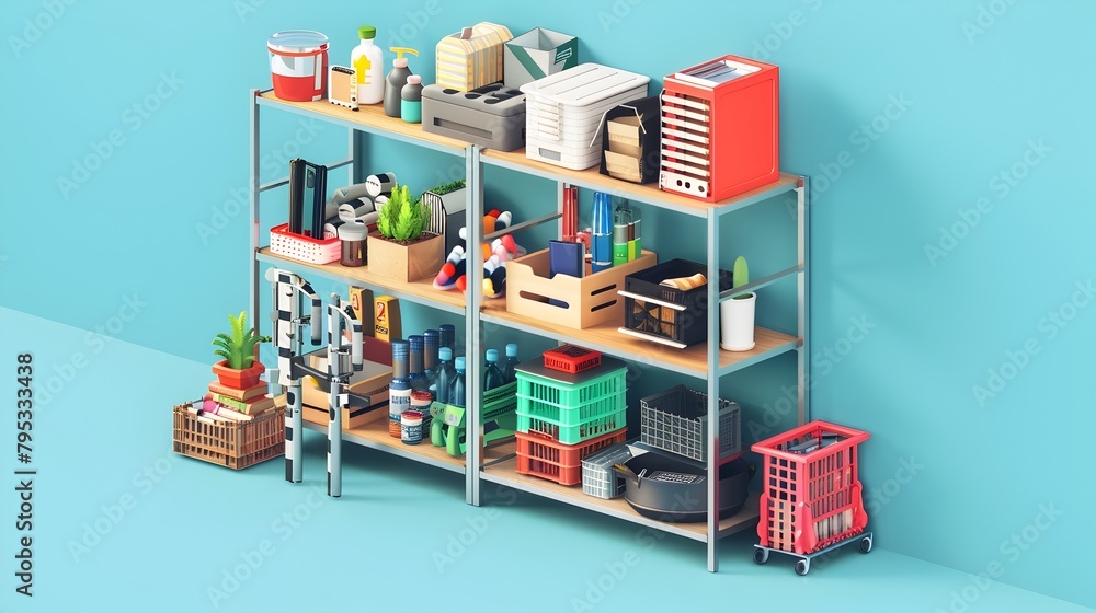 Poster modular shelving unit: a versatile solution for organized storage and display