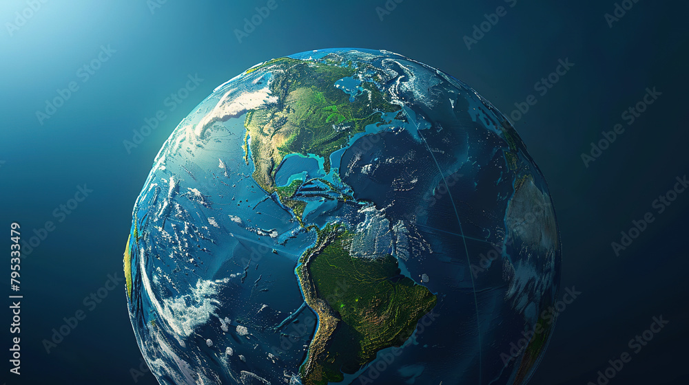 Poster globe or world map that can see many countries in which position they are with a background that has