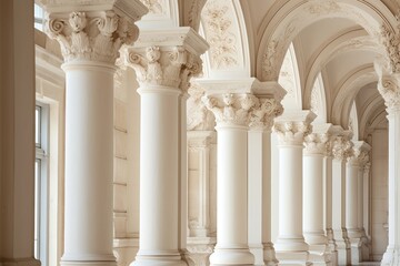 Fototapeta premium Classical building hall architecture column colonnade