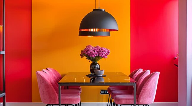 aesthetic restaurant dining table interior