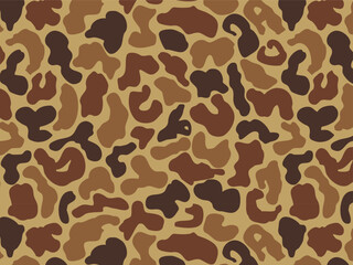 Duck Hunter Camouflage or "Duck Camo" Seamless Vector Pattern 