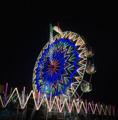 Giant Wheel swing in fair.