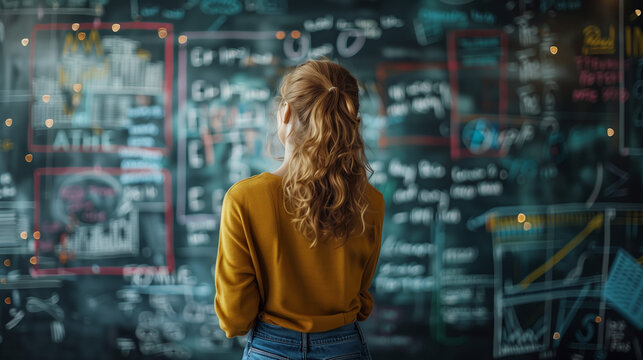 A person pondering a complex problem, surrounded by equations, diagrams, and notes, symbolizing the intellectual challenge of finding solutions.