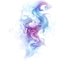 Fototapeta premium Swirling clouds of iridescent mist, coalescing into the form of an arcane .