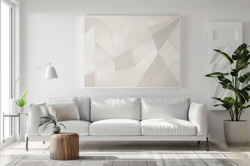 Geometric precision enhancing the visual appeal of your design on a soft white canvas