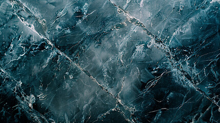 Charcoal gray marble with subtle hints of blue, evoking a sense of calmness. - obrazy, fototapety, plakaty