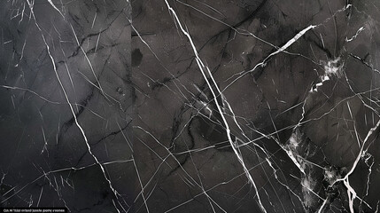 Charcoal gray marble with delicate white veins, capturing modern sophistication. - obrazy, fototapety, plakaty